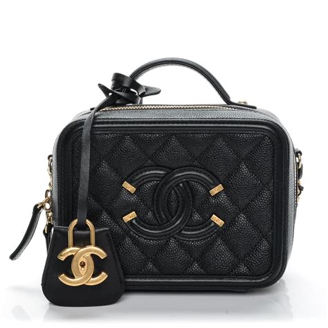 chanel filigree card case|CHANEL Caviar Quilted Small CC Filigree Vanity Case Mint .